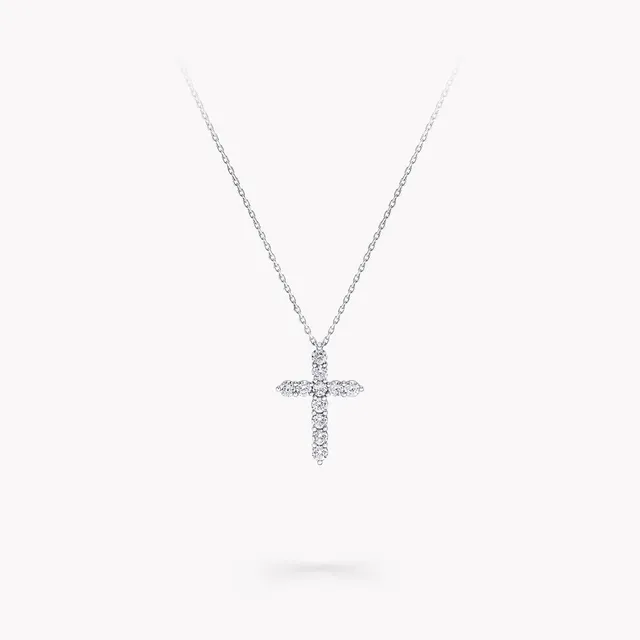 Přívěsek Round Diamond Cross Mini