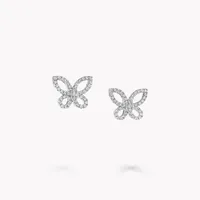 Серьги Mini Butterfly Silhouette Diamond — thumbnail 3