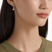 Earrings Butterfly Diamond Hoop — thumbnail 2