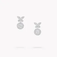Ohrringe Butterfly Round Diamond — thumbnail 1
