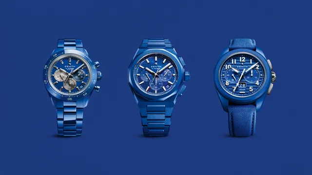 Blue Ceramic Chronograph Trilogy: Zenith slaví 160. výročí a uvádí tři chronografy v modré keramice
