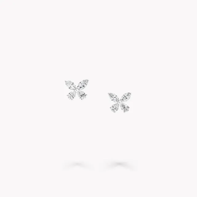 Earrings Classic Butterfly Diamond Petite Stud
