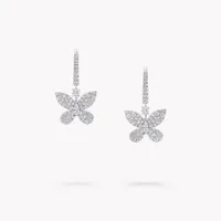 Earrings Pavé Butterfly Mini Diamond Drop