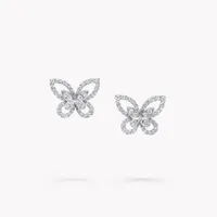 Серьги Butterfly Silhouette Diamond Mini Stud