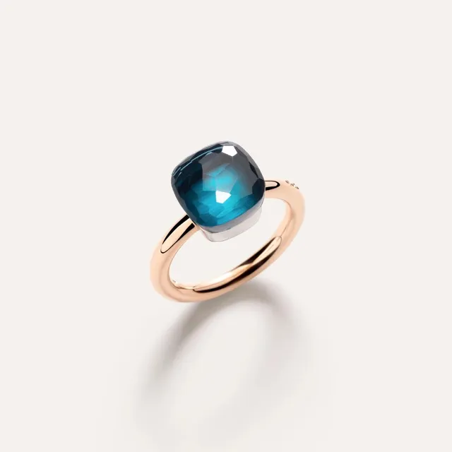 Ring Nudo Classic London blue Topaz Classic