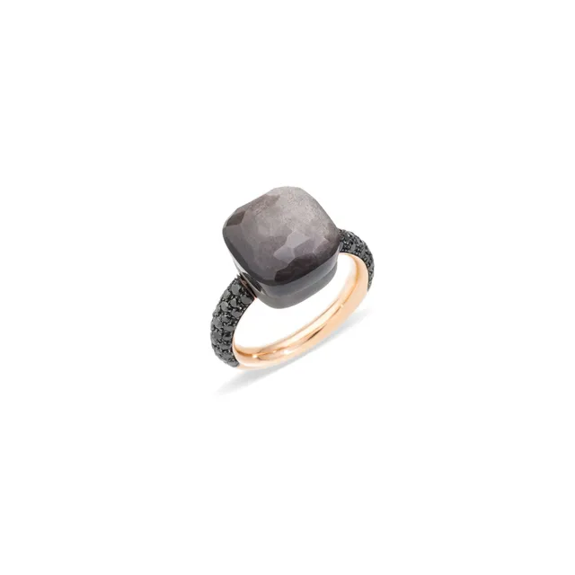 Ring NUDO MAXI Obsidian
