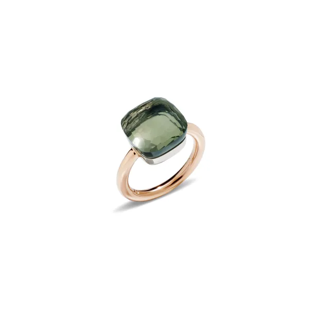 Ring NUDO MAXI Prasiolite