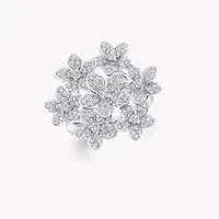 Ring Wild Flower Large Diamond Cluster — thumbnail 1