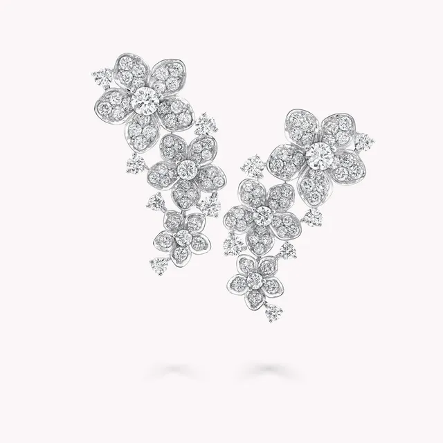 Earrings Wild Flower Diamond Ear Climber