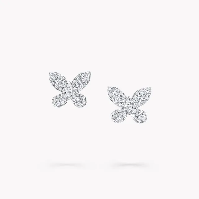 Ohrringe Pavé Butterfly Diamond Small Stud