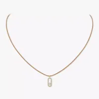 Halskette Messika CARE(S) Beige Cord Pavé