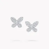 Náušnice Pavé Butterfly Diamond Stud — thumbnail 1