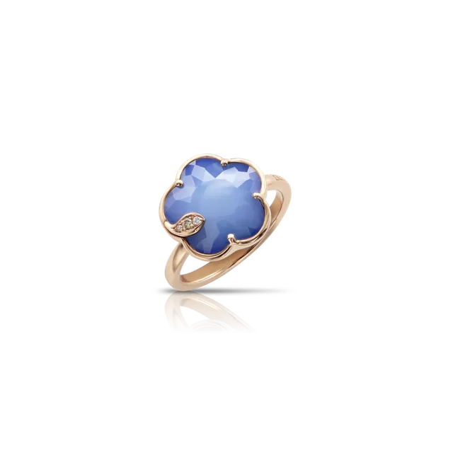Кольцо Petit Joli' White Agate and Lapis Lazuli