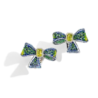 Серьги Ribbon Green