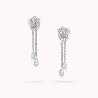 Earrings Tilda’s Bow Double Pavé Diamond Drop