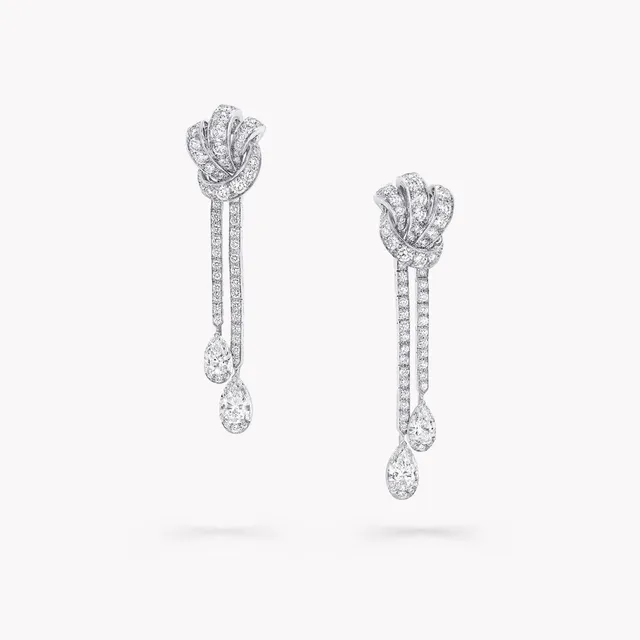 Серьги Tilda’s Bow Double Pavé Diamond Drop