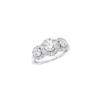 Кольцо Icon Three Stone Round Diamond