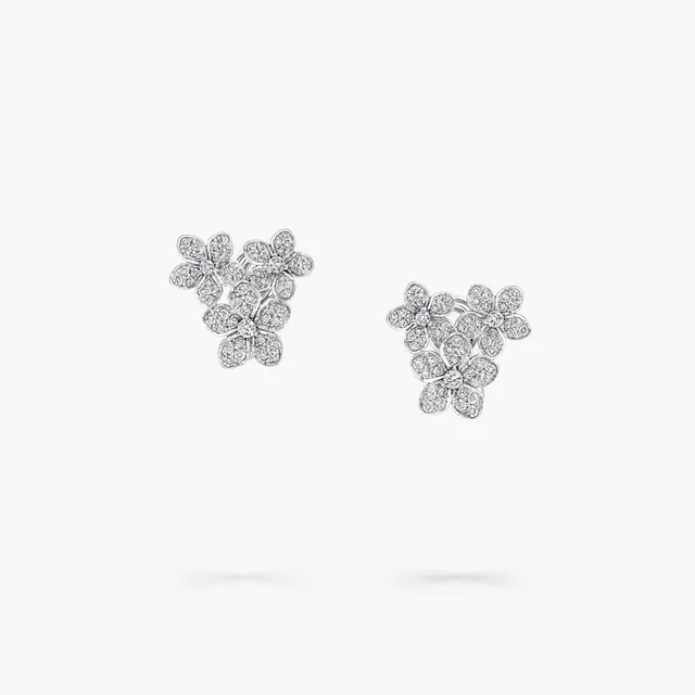 Earrings Wild Flower Diamond Cluster Stud
