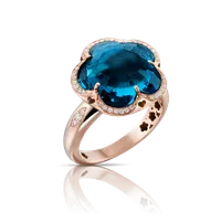 Кольцо BON TON LONDON BLUE TOPAZ 14mm — thumbnail 1