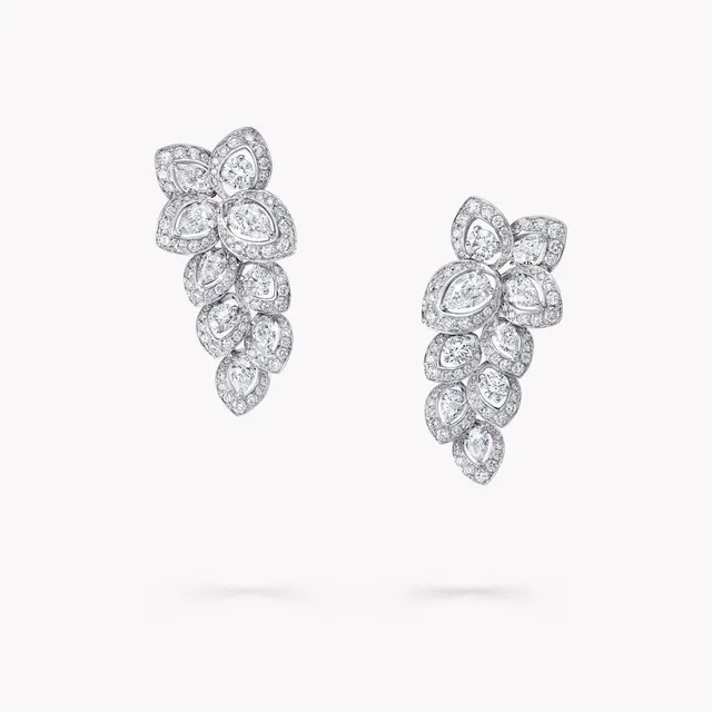 Серьги Peony Diamond Drop