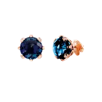 Earrings Sissi o Amo London Blue Topaz
