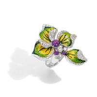 Ring Iris Mauve