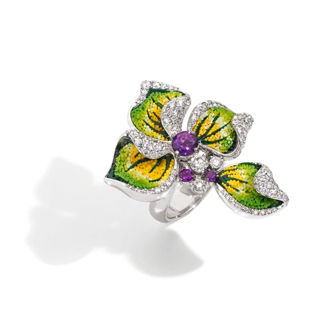 Ring Iris Mauve