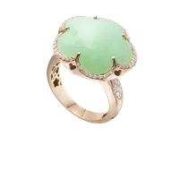 Кольцо BON TON Light Green Chrysoprase
