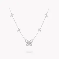 Halskette Multi Butterfly Silhouette Diamond  — thumbnail 1