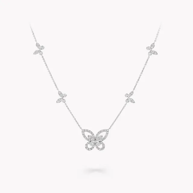 Náhrdelník Multi Butterfly Silhouette Diamond 