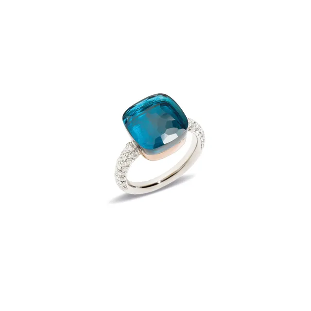 Ring NUDO MAXI London BLUE Topaz