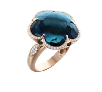 Ring BON TON London BLUE Topaz XL — thumbnail 1