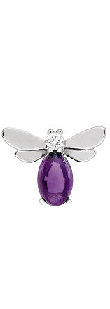 Серьги Attrape Moi BEE amethyst