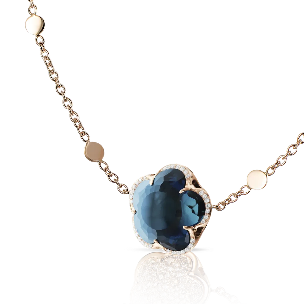 Колье BON TON London BLUE Topaz — 1