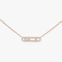 Halskette Baby move pavé Pink — thumbnail 1