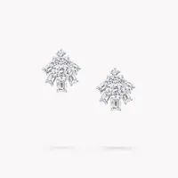 Earrings Emerald Cut and Round Diamond — thumbnail 1