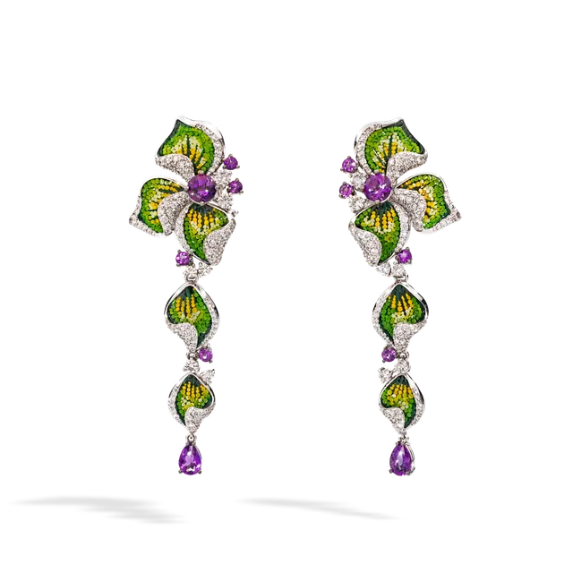 Earrings Iris Mauve