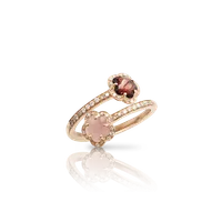 Prsten Figlia Dei Fiori Pink Chalcedony, Red Garnet — thumbnail 1