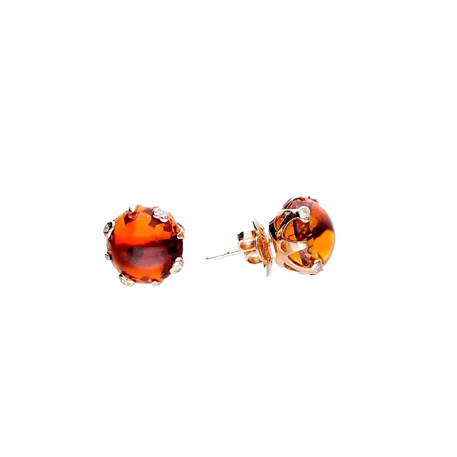 Náušnice Sissi Madeira Quartz