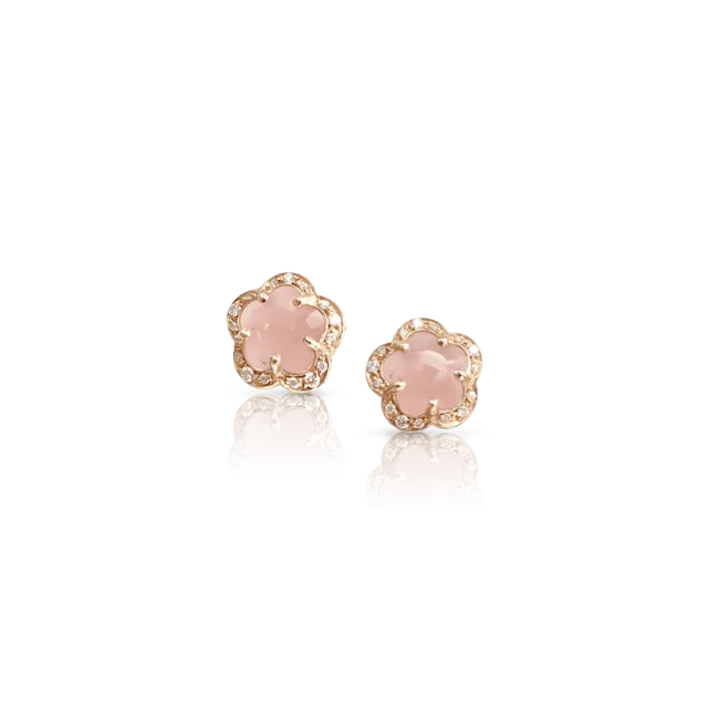 Серьги Figlia Dei Fiori Pink Chalcedony