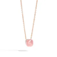 Necklace NUDO Classic ROSE Quartz