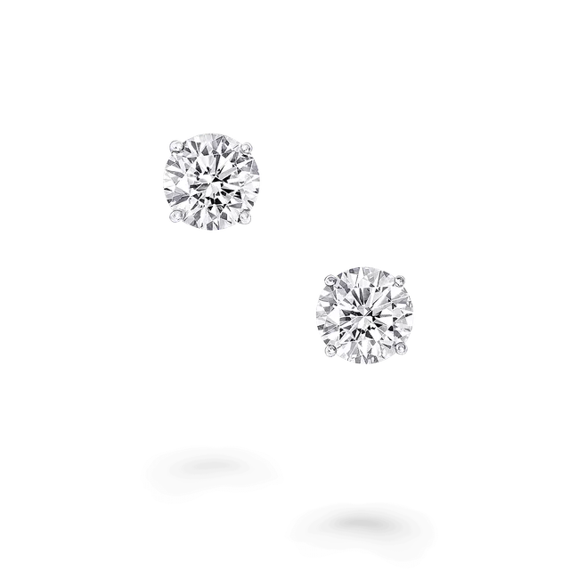 Серьги Round Diamond Stud