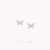 Earrings Pavé Butterfly Diamond Petite Stud   — thumbnail 1