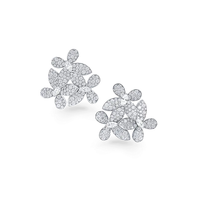 Серьги Pavé Triple Butterfly