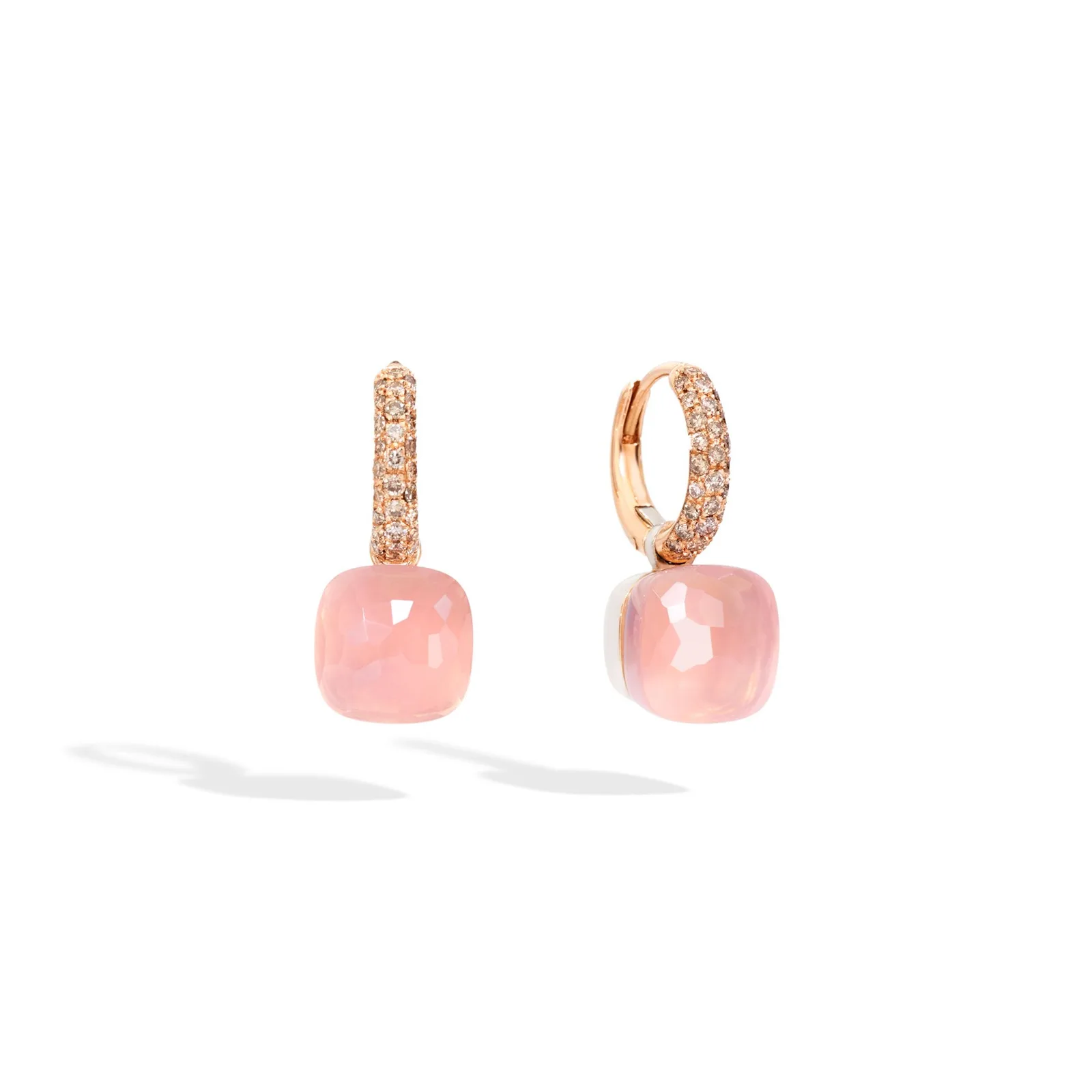 Серьги NUDO Classic ROSE Quartz — 1