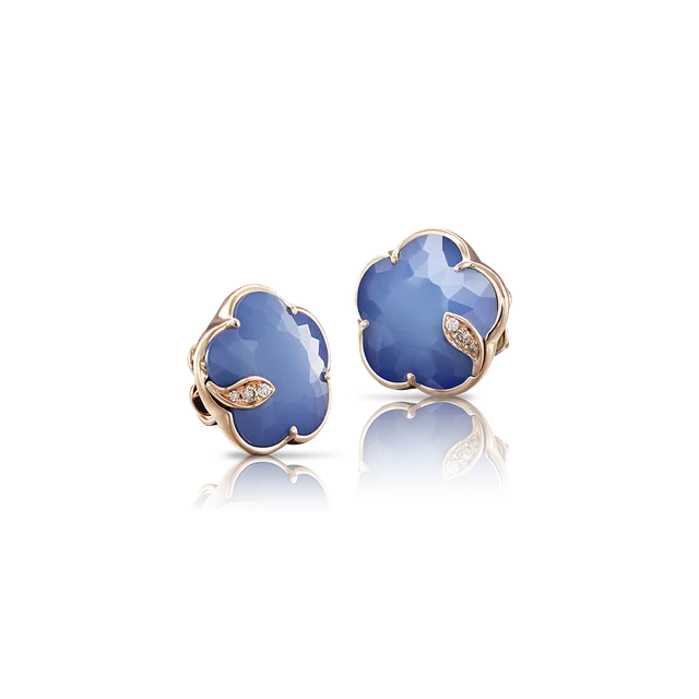 Серьги Petit JOLI White Agate AND Lapis Lazuli