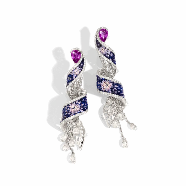 Earrings Willow Blue