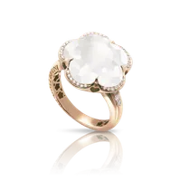 Ring Bon Ton Milky Quartz 14mm