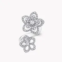 Ring Wild Flower Double Diamond