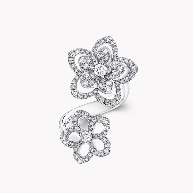 Ring Wild Flower Double Diamond